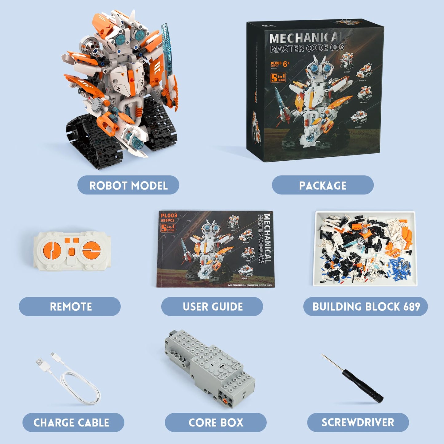 STEM Robot Building Kit for Ages 6-14
