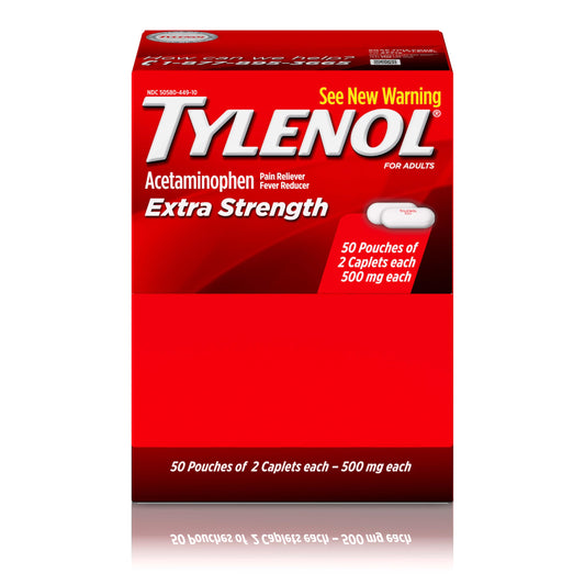 50 Count Tylenol Extra Strength Pain Reliever