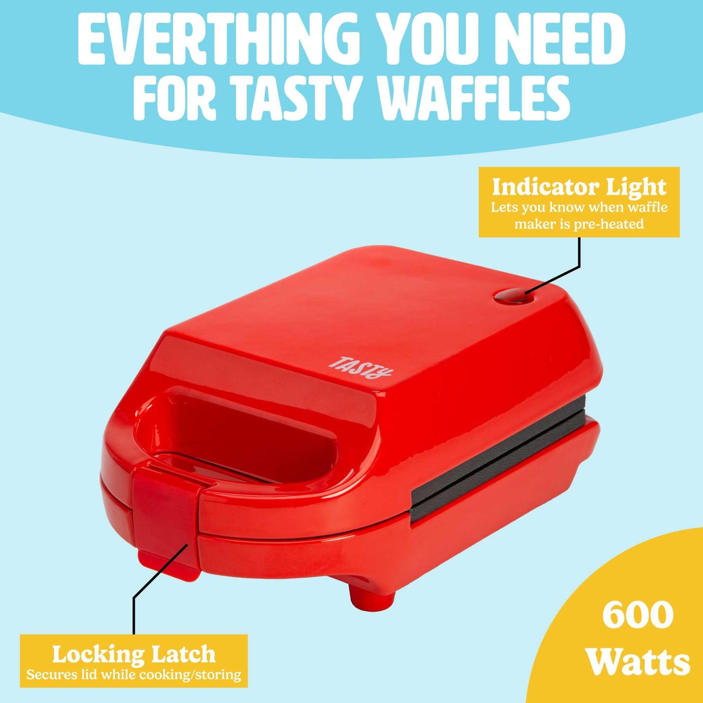 Tasty Mini Nonstick Waffle Maker for Quick Treats