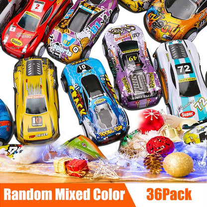 36 Pack Pull Back Toy Cars for Kids