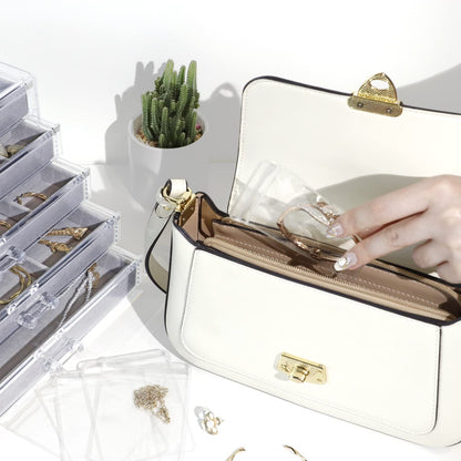 KAMIER Clear Jewelry Organizer with 20 Bags
