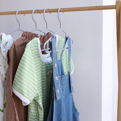 Plastic Baby Clothes Hangers - Kids Hangers for Closet Baby Hangers for Boys and Girls Closet Gray Child Hanger for Clothing Pants Coats 60 Pack