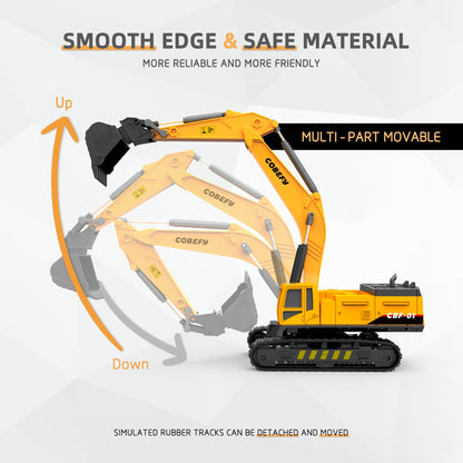 Excavator Crane Construction Toy Trucks for Kids