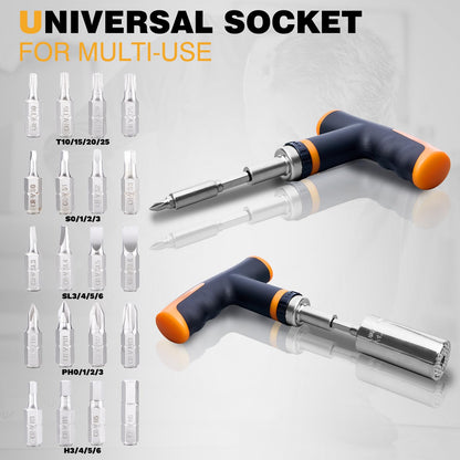Universal Socket Tool Set - 25 PCS Adapter
