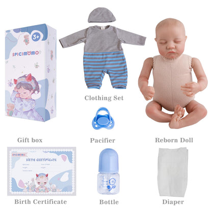 Reborn Baby Doll Boy with Accessories for Kids