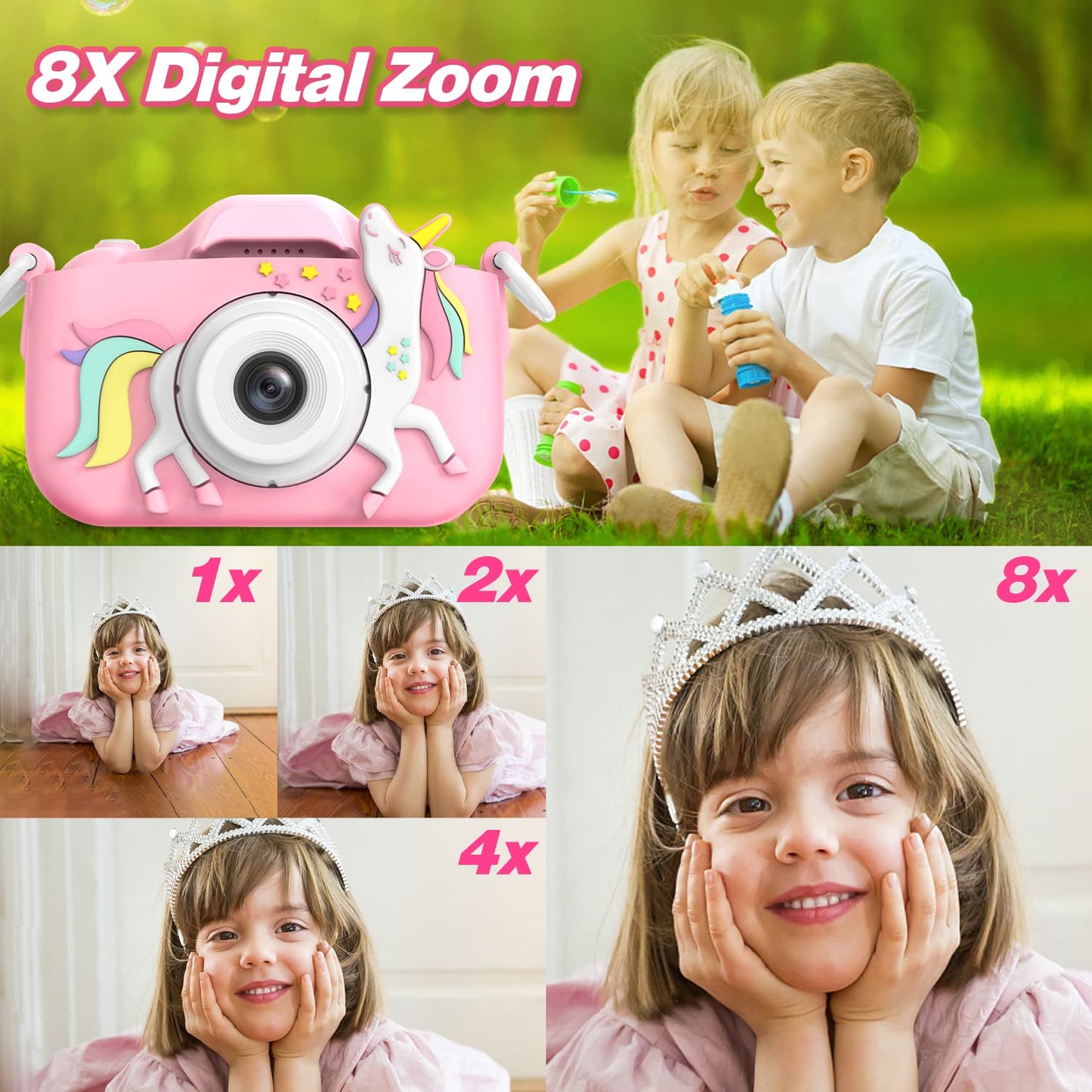 Kids Digital Video Camera by Goopow with SD Card