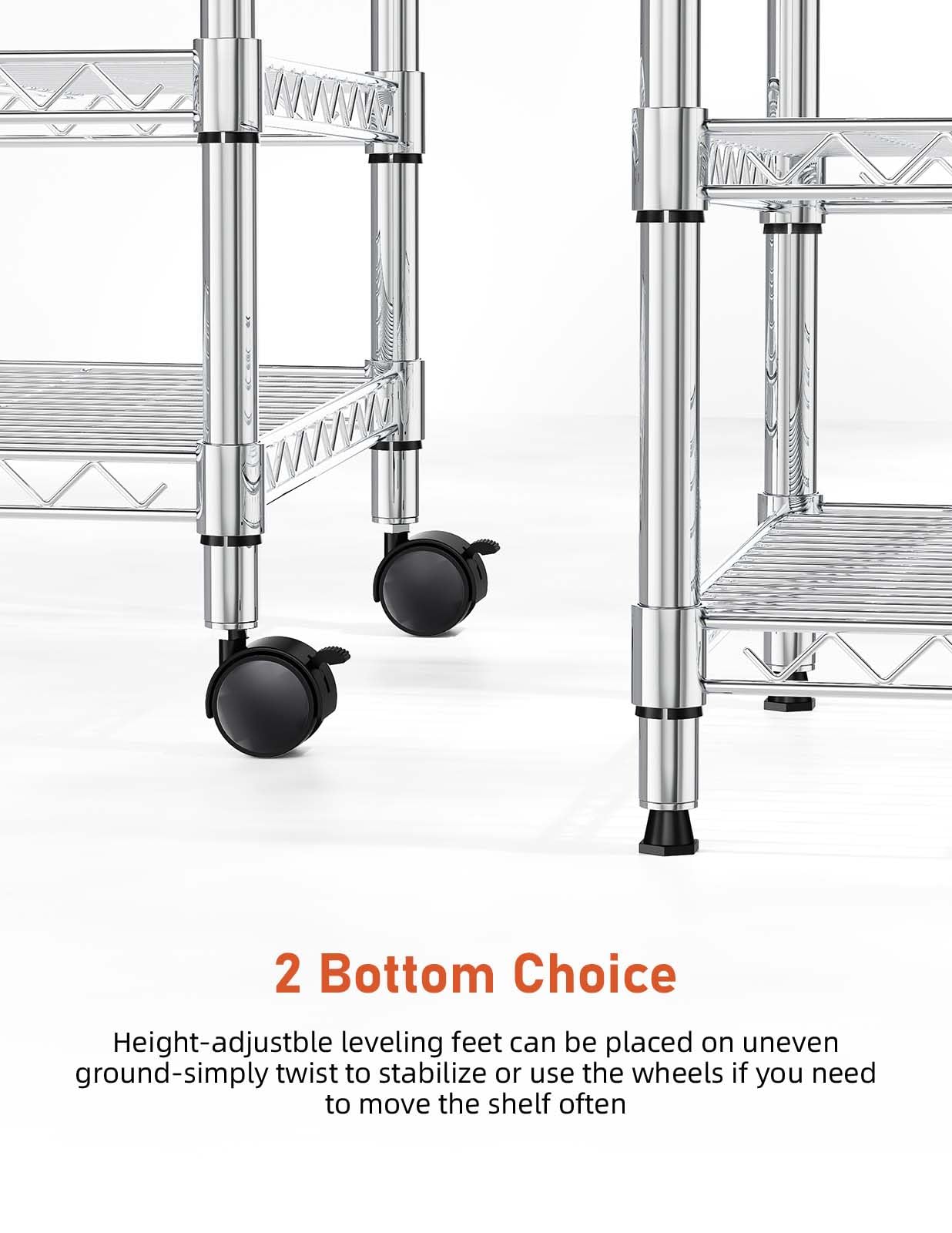 Simple Deluxe 3-Tier Heavy Duty Storage Shelves