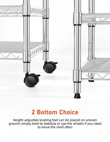 Simple Deluxe 3-Tier Heavy Duty Storage Shelves