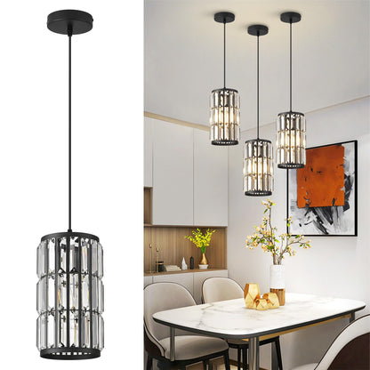 Adjustable Black Pendant Light for Home Décor
