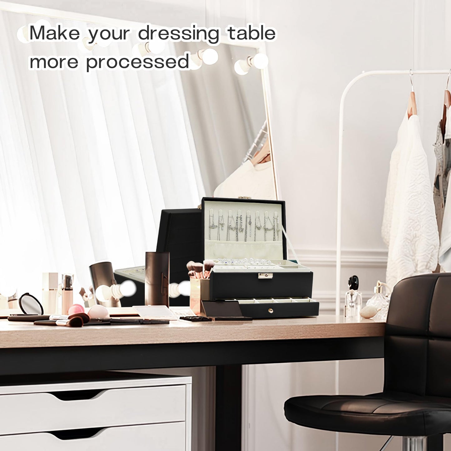 Jewelry Organizer Travel Case for Women Girls