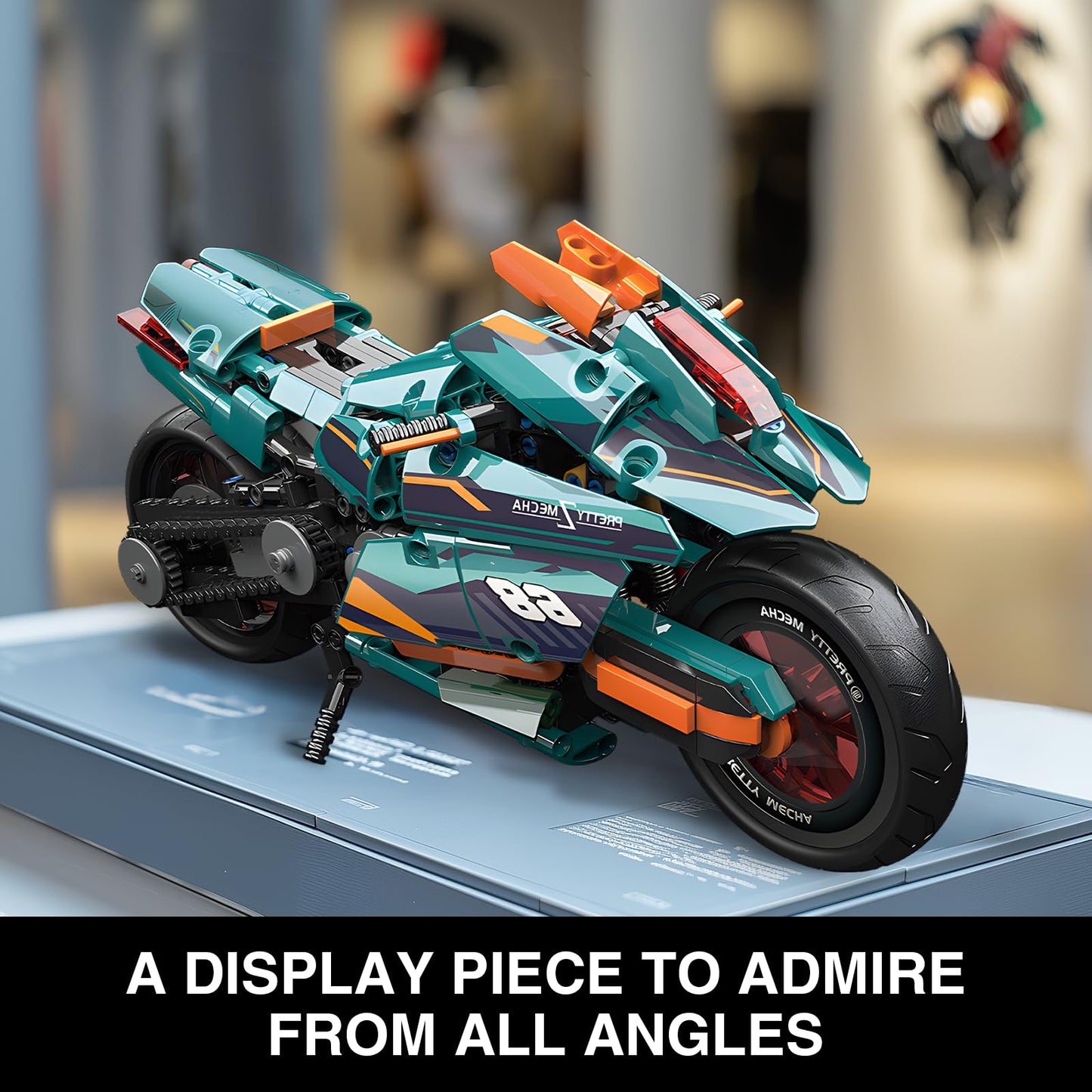 Motorcycle Building Blocks Kit Compatible with Lego
