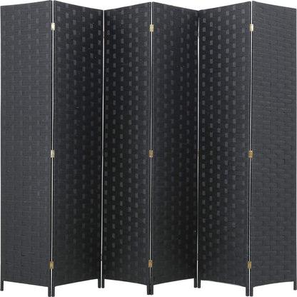 FDW 6 Panel Folding Wood Room Divider Screen