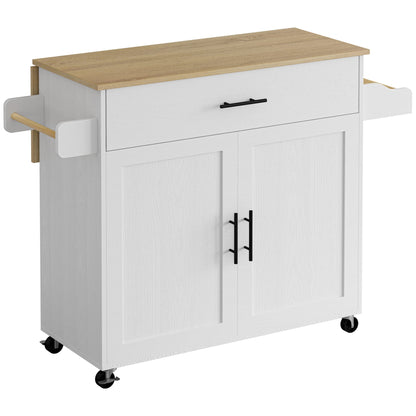 IRONCK Rolling Kitchen Island Cart with Storage