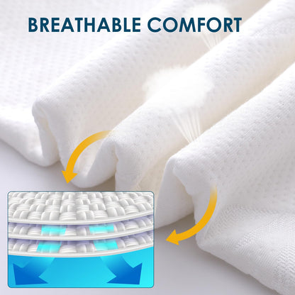 Cooling Memory Foam Bed Pillows 2-Pack