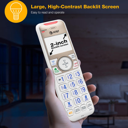 AT&T Bluetooth Cordless Phone with Answering Machine