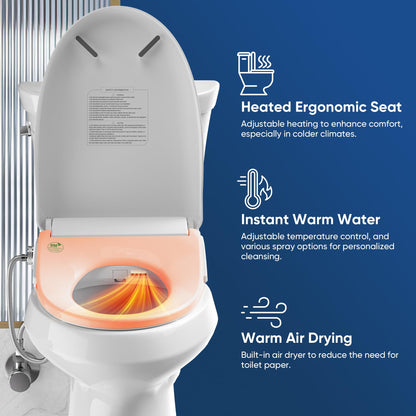 BATHKITY Heated Bidet Toilet Seat with Dryer