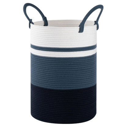 SIXDOVE Laundry Basket, Laundry Hamper, Baby Nursery Hamper, Foldable Laundry Hamper with Handles, Storage Blanket Clothes Toys in Bedroom, Living Room-13.8 "L * 19.7 "H-Gradient Blue