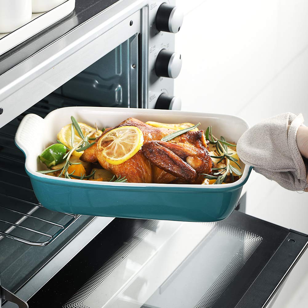 Sweejar Ceramic Baking Dish Set, 13 x 9.8 Inch