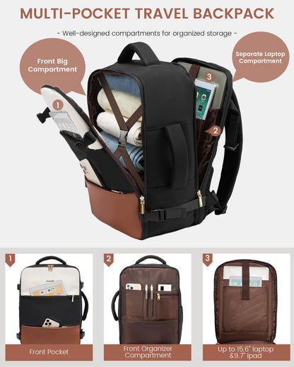 LOVEVOOK Travel Backpack with Packing Cubes