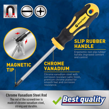 Amartisan 10-Piece Magnetic Screwdriver Set