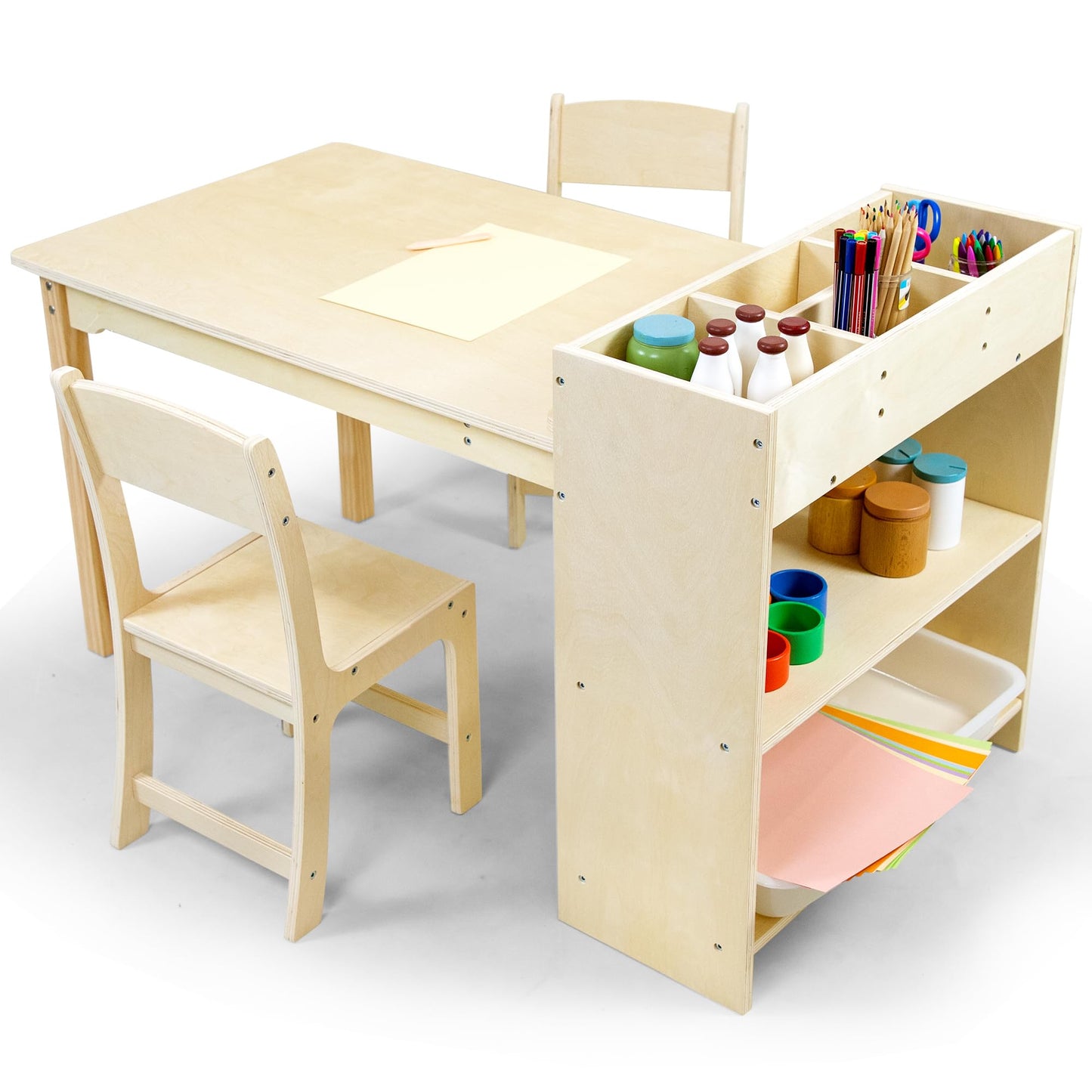 Kids Wooden Art Table and Chair Set