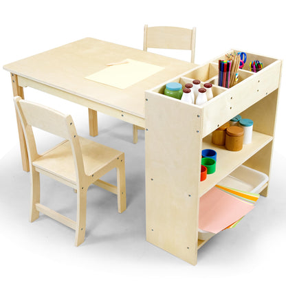 Kids Wooden Art Table and Chair Set