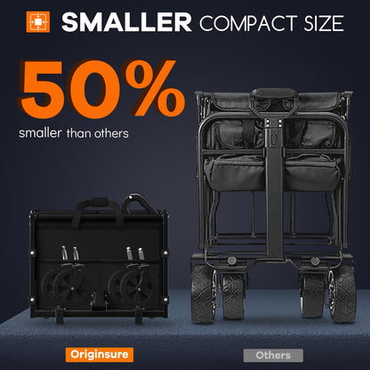 Collapsible Folding Wagon Cart for Outdoor Use