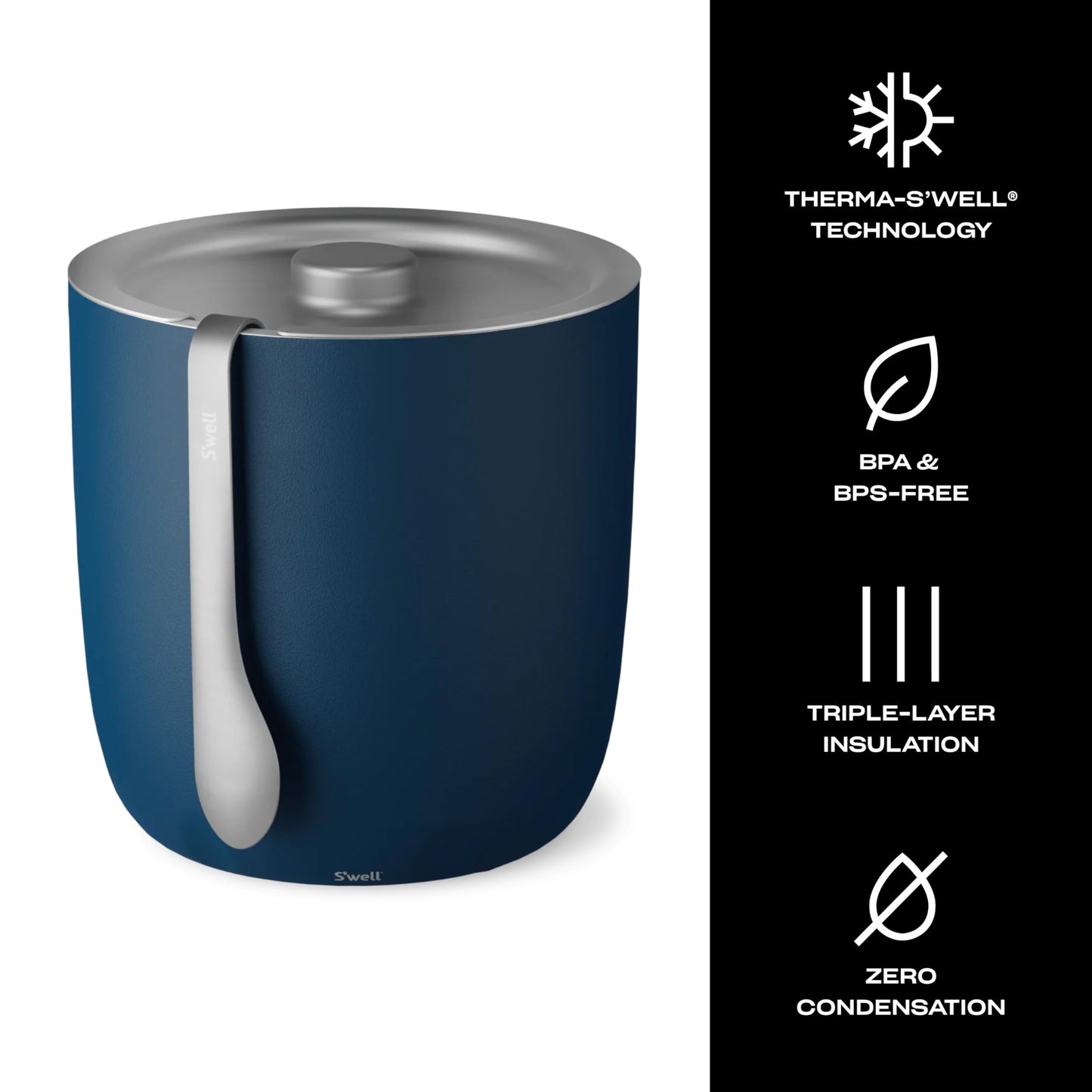 68oz S'well Ice Bucket with Tongs