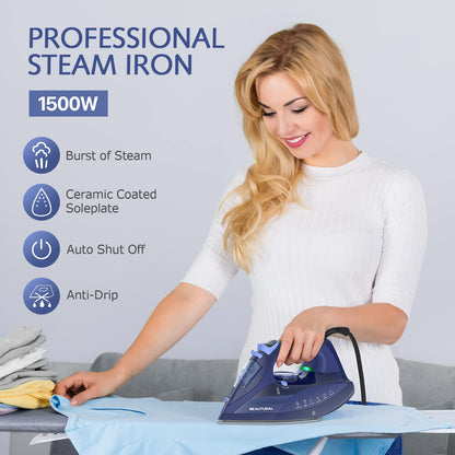 BEAUTURAL Ceramic Steam Iron with Precision Dial