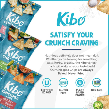 Kibo Chickpea Chips Variety Pack - Vegan & Gluten-Free