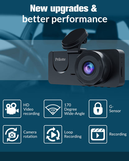 3 Channel 4K Dash Cam, Dash Cam Front and Rear Inside, Dash Camera for Cars, Triple Car Camera, Three Way Dashcam with 32GB Card,Built-in G-Sensor, 24Hr Parking,WDR,Loop Recording