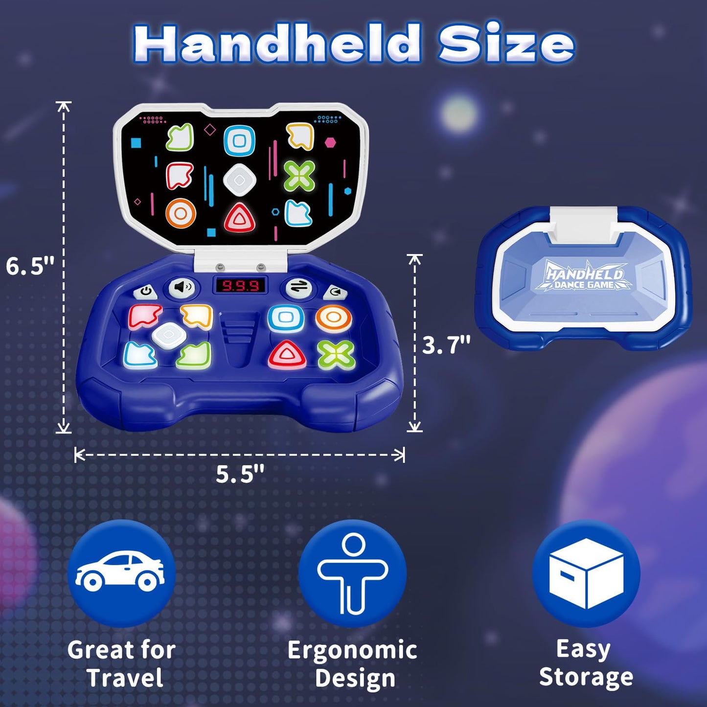Handheld LED Puzzle Game for Kids 3-12