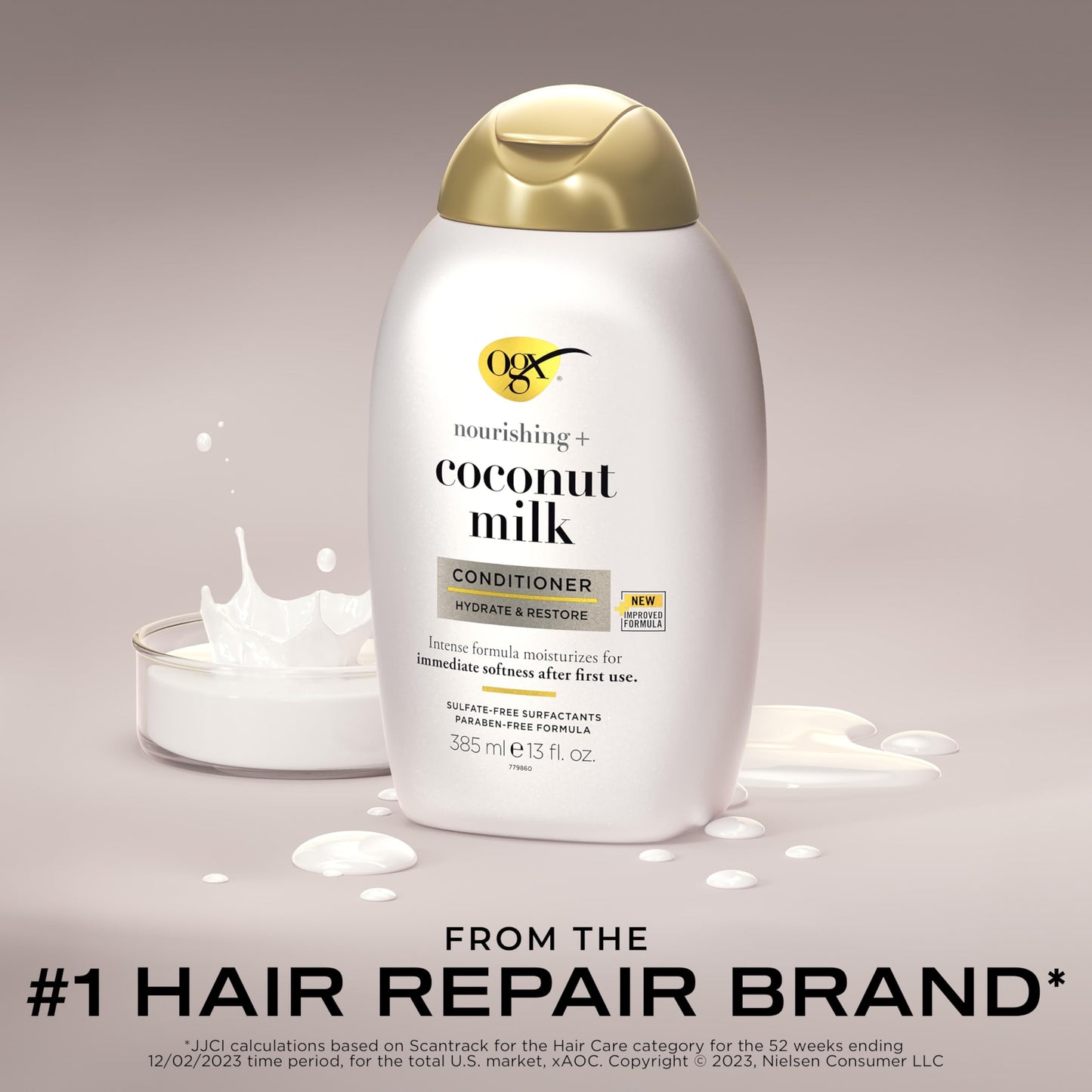 OGX Coconut Milk Conditioner for Soft, Hydrated Hair