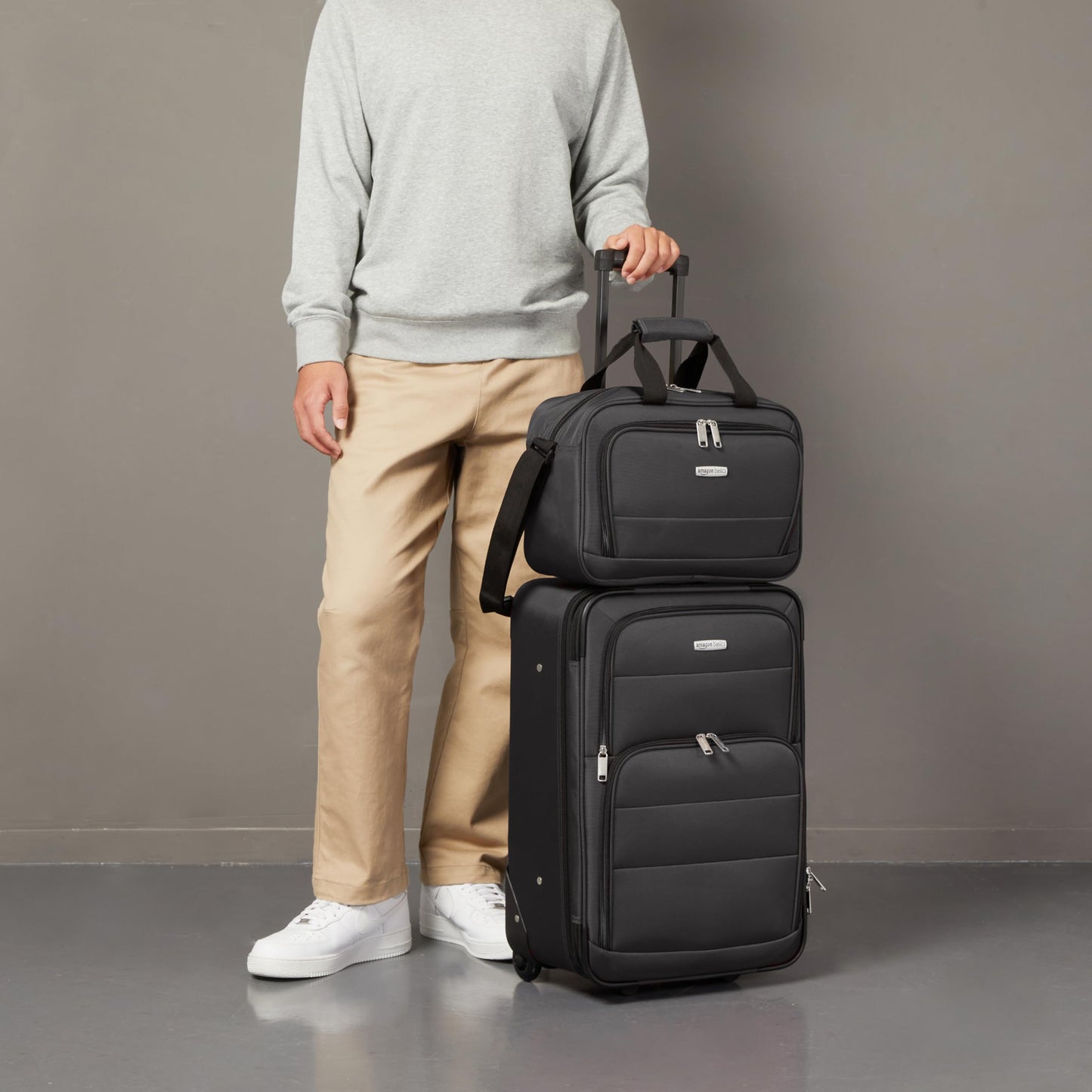 23-Inch Carry-On Luggage Set with Wheels