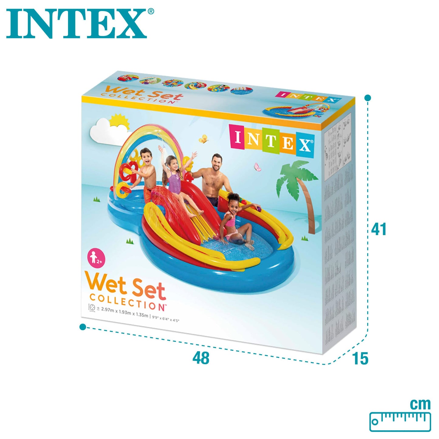 Intex Inflatable Rainbow Slide for Kids
