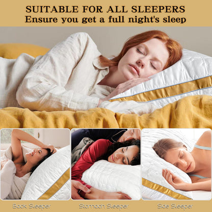 Queen Size Down Alternative Pillows Set of 2