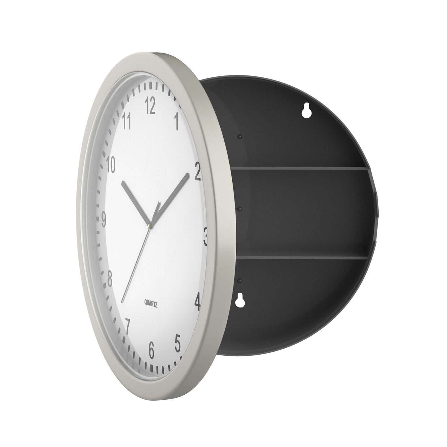 10-Inch Analog Clock with Hidden Safe