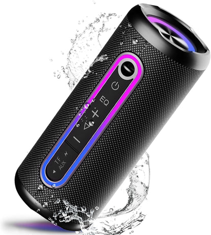 Portable Bluetooth Speakers, IPX7 Waterproof Speaker Bluetooth Wireless, 30W Loud Stereo Sound, 30H Playtime, RGB Lights, TWS Pairing, Portable Speaker Bluetooth 5.4 for Outdoor/Home/Party, Gift Ideas