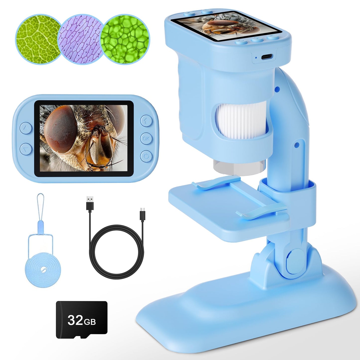 VFU Kids Portable Handheld Microscope Toy