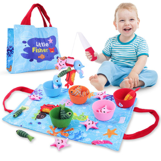 Toddler Montessori Fishing Game Learning Toys 22pcs