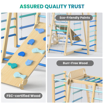 9-in-1 Indoor Jungle Gym Playset for Kids