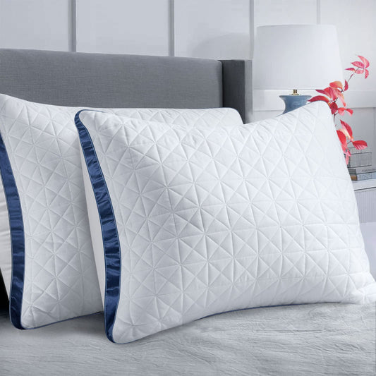 2 Pack Cooling Queen Size Pillows for Sleepers