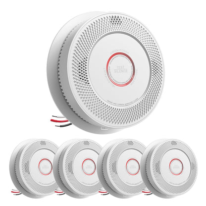 SITERWELL Hardwired Smoke and CO Detector 5-Pack