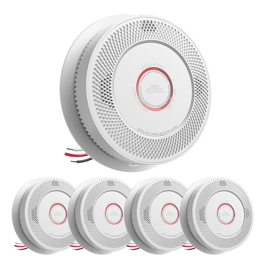 SITERWELL Hardwired Smoke and CO Detector 5-Pack