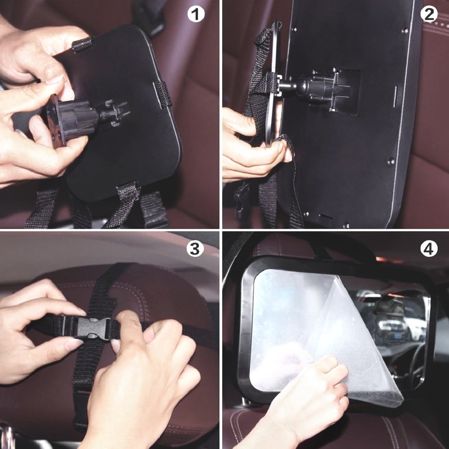 DARVIQS Baby Car Mirror for Rear Facing Safety