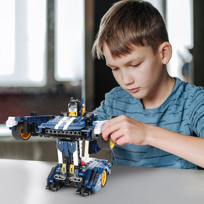 QLT QIAOLETONG Technik Car Building Blocks - Compatible with Lego Cars, Dual Form Transformation, A Dual Experience of Speed Champion and Transformer, Cars for Boys Age 6+ (609 PCS)