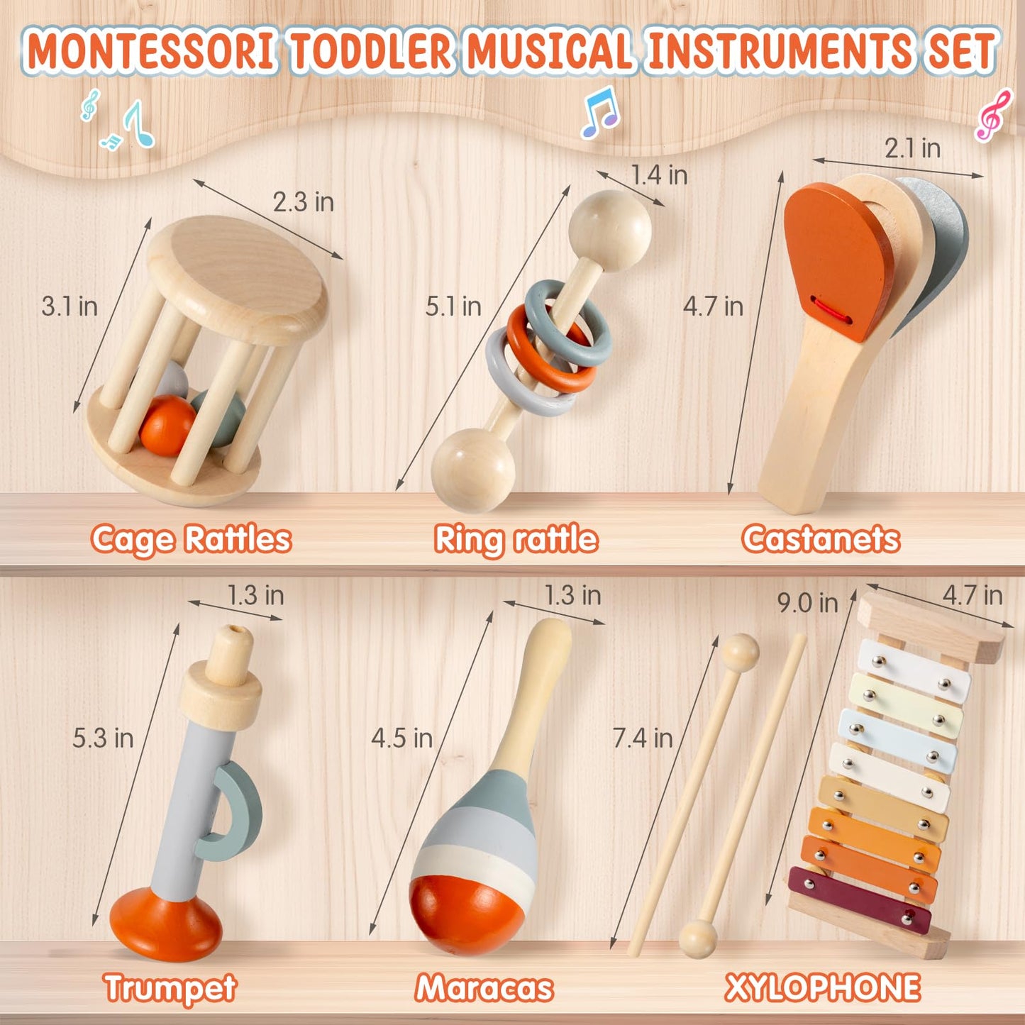 Baby Musical Instruments Set - Educational Toddler Toys