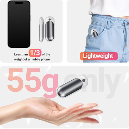 Rechargeable Hand Warmers 2-Pack with Case