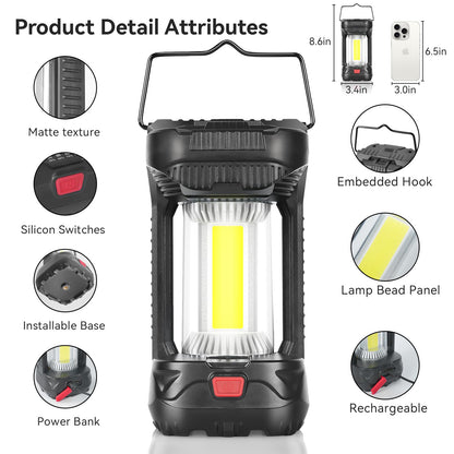2 Pack AlpsWolf Rechargeable Camping Lanterns