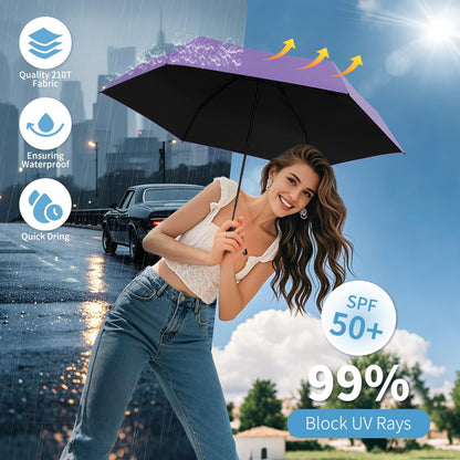 Yoobure Compact Travel Umbrella with Case
